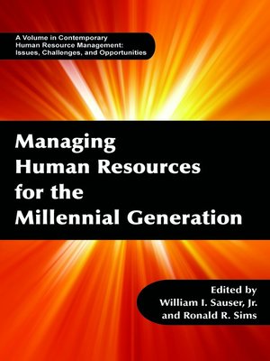 cover image of Managing Human Resources for the Millennial Generation